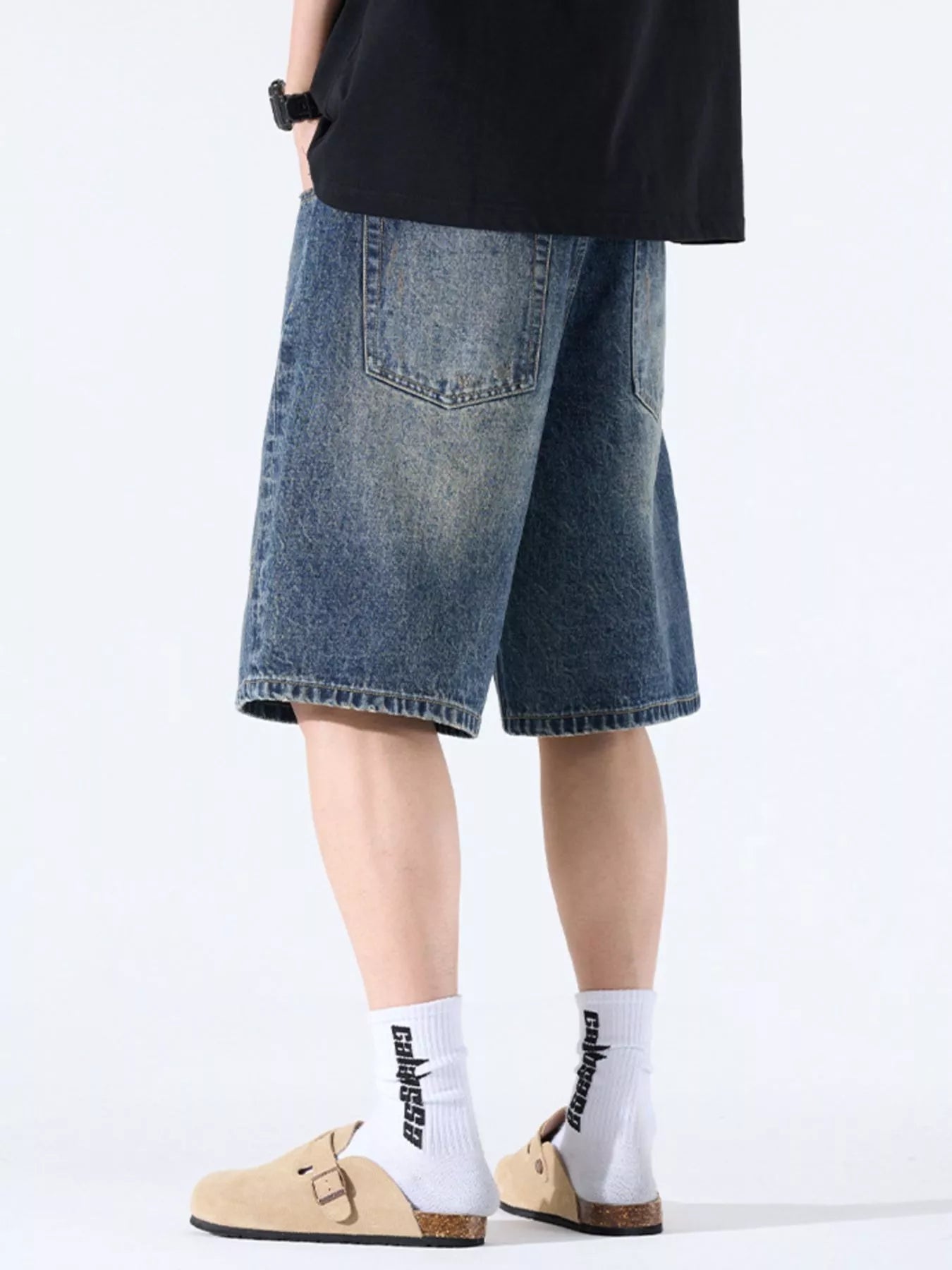 0d092835-b2d9-4613-bada-d2391f3f6a31-Max-OriginLoose Fit Denim Shorts - Vintage Blue