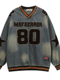 149219f291474902b0f135799d8d41ee-Max-OriginMen's Washed Denim Sports Jersey Sweatshirt