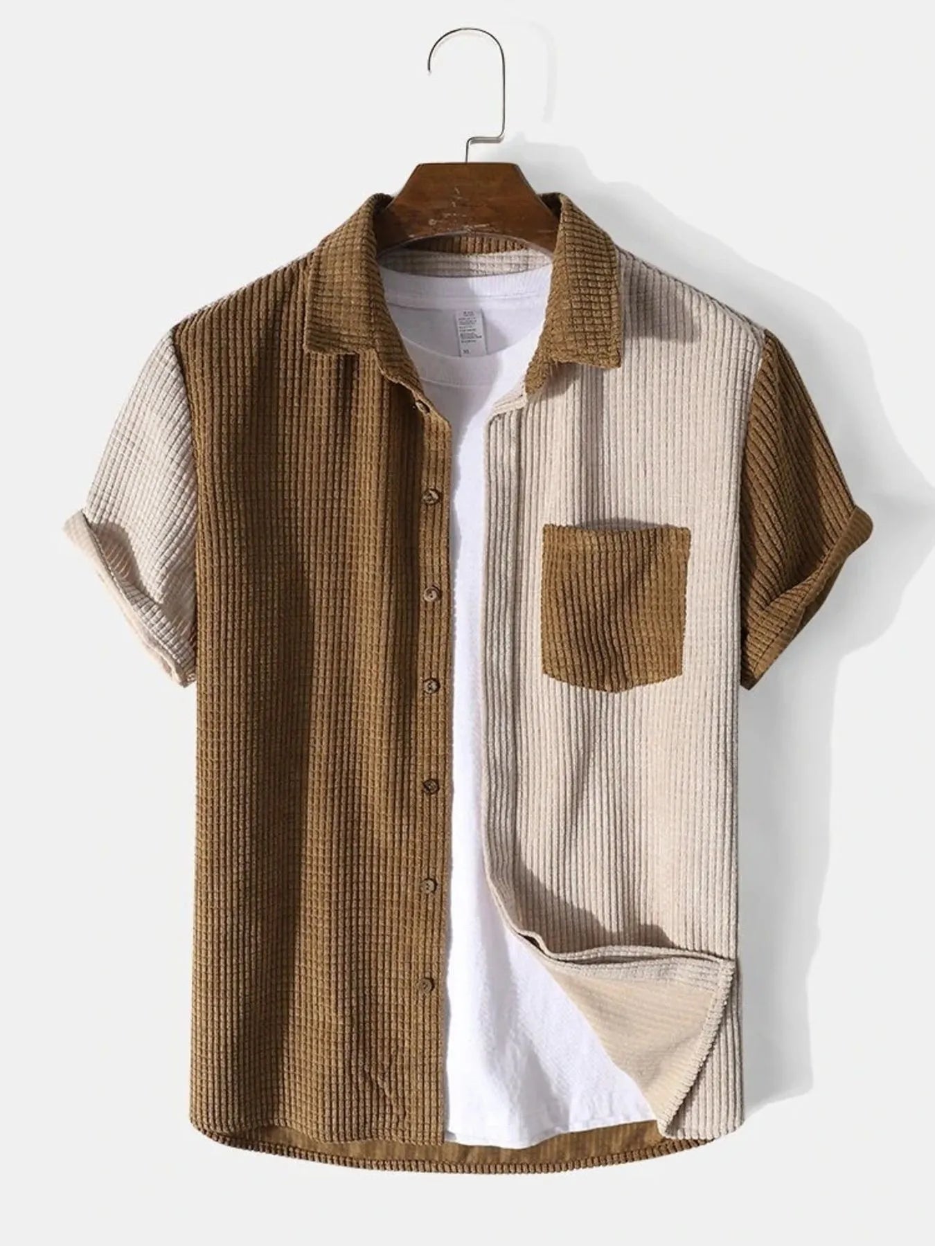 d862e83b-b8f3-42fd-92dc-1e88a12a833b-Max-OrMen's Color Block Button Up Shirt and Shortsigin